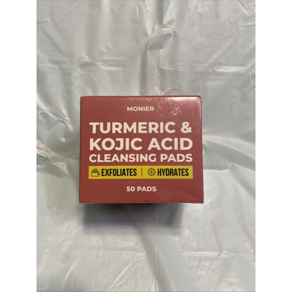 Kojic Acid and Turmeric Face Cleansing Pads 50-Pack New In Box